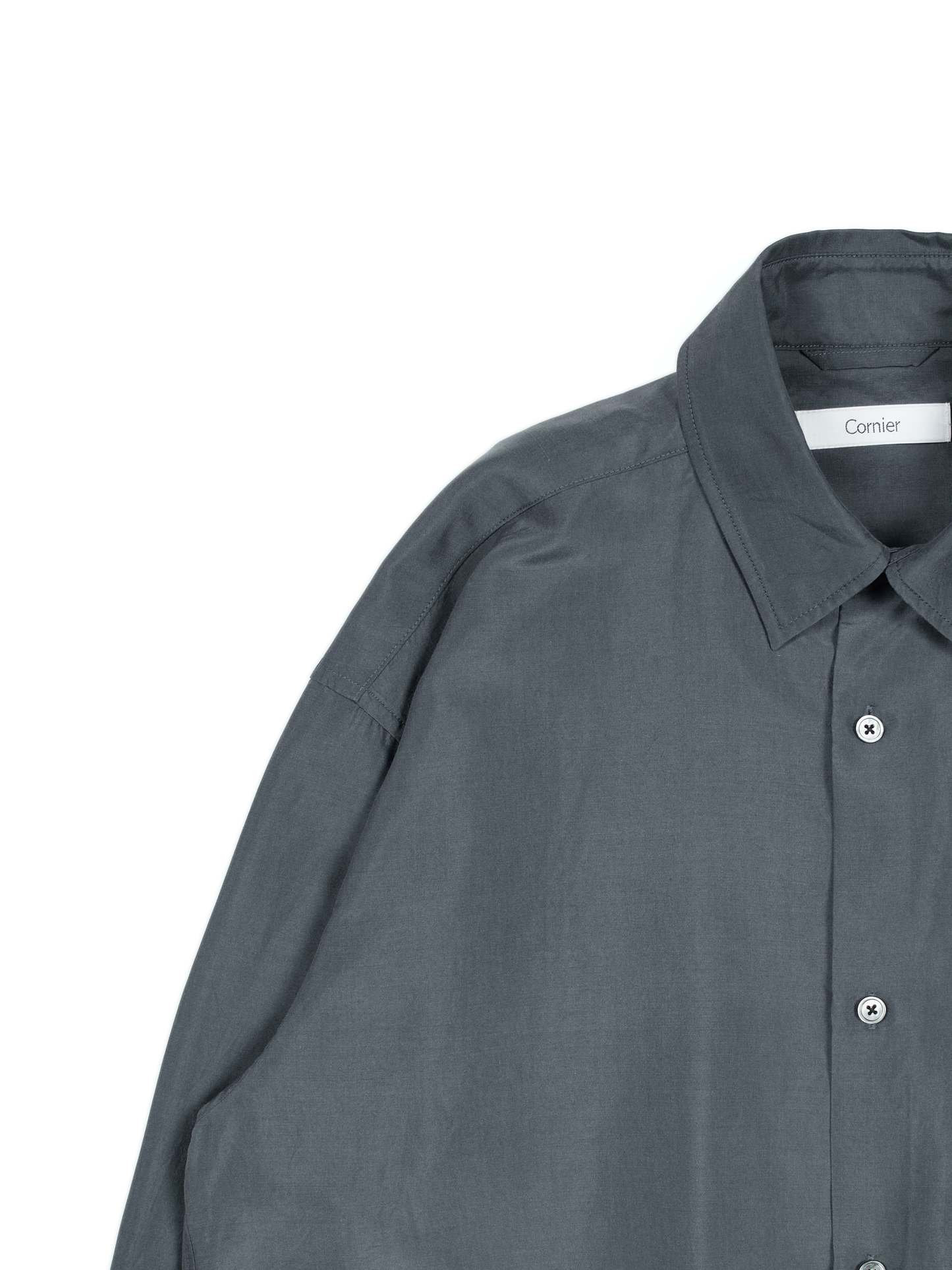 BRAZIL SILK SHIRTS｜SLATE BLUE