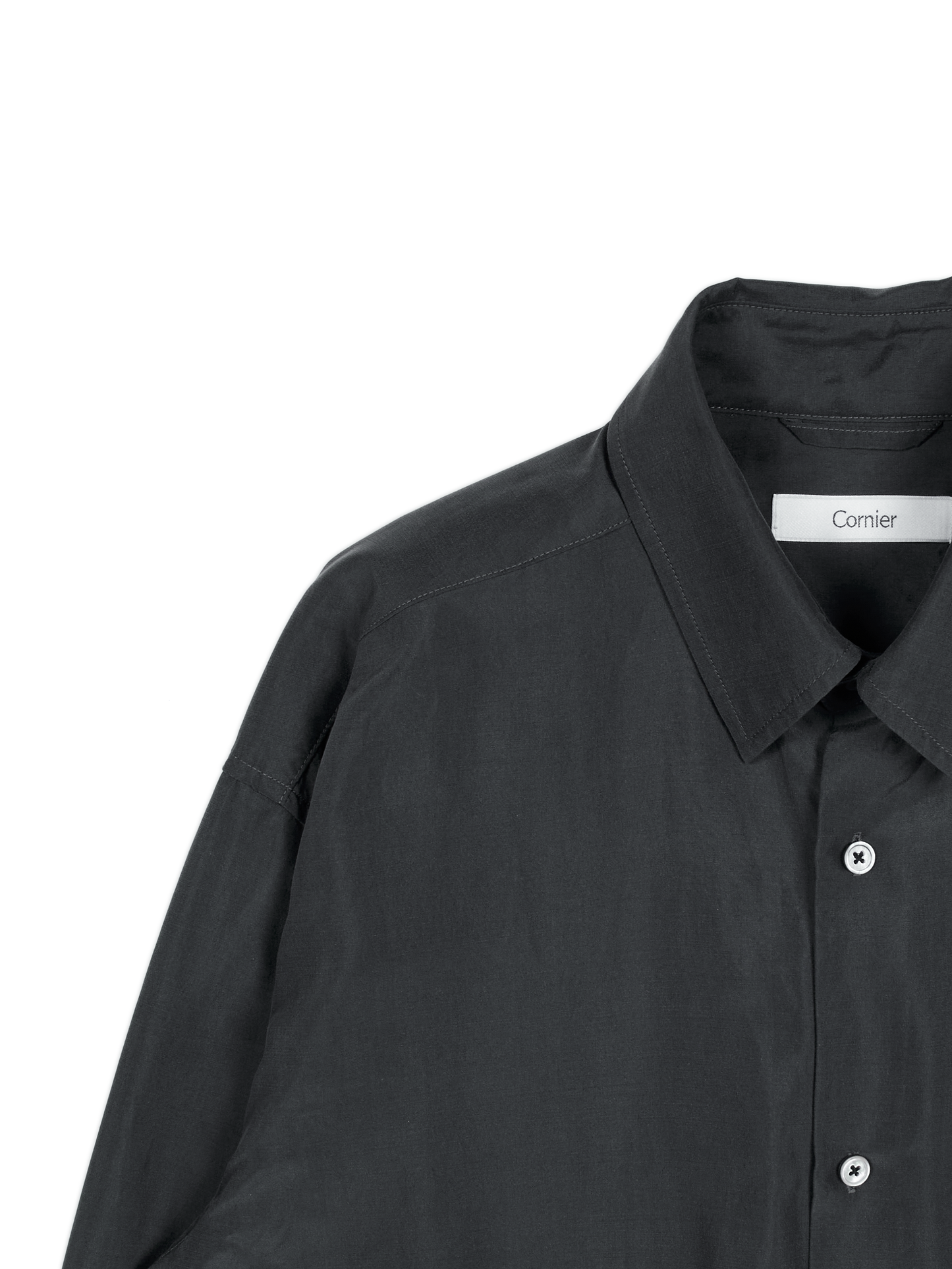 BRAZIL SILK SHIRTS｜FADED BLACK