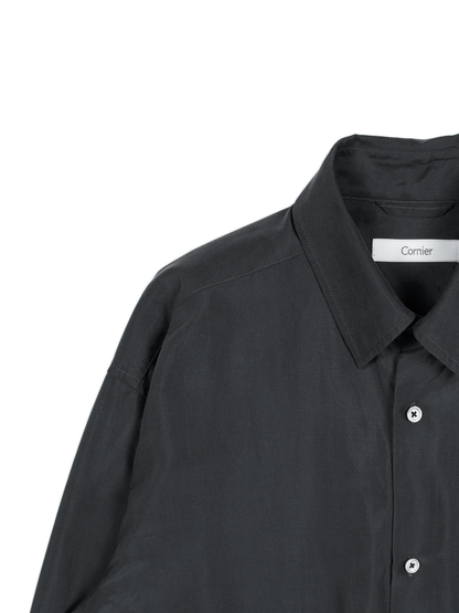 BRAZIL SILK SHIRTS｜FADED BLACK