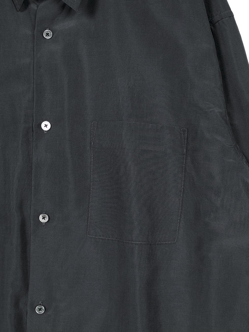 BRAZIL SILK SHIRTS｜FADED BLACK