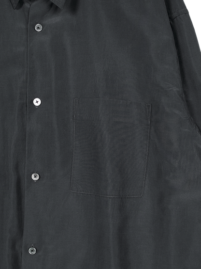 BRAZIL SILK SHIRTS｜FADED BLACK