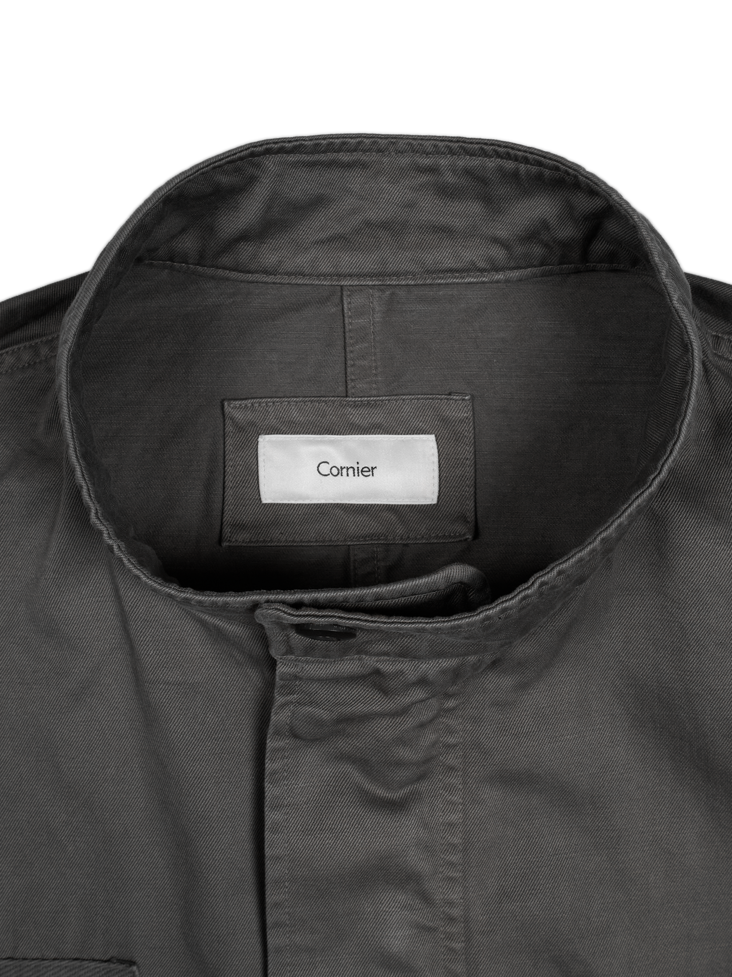 GARMENT DYED FINX/ZIMBABWE COTTON M-65 FISHTAIL COAT｜GRAY