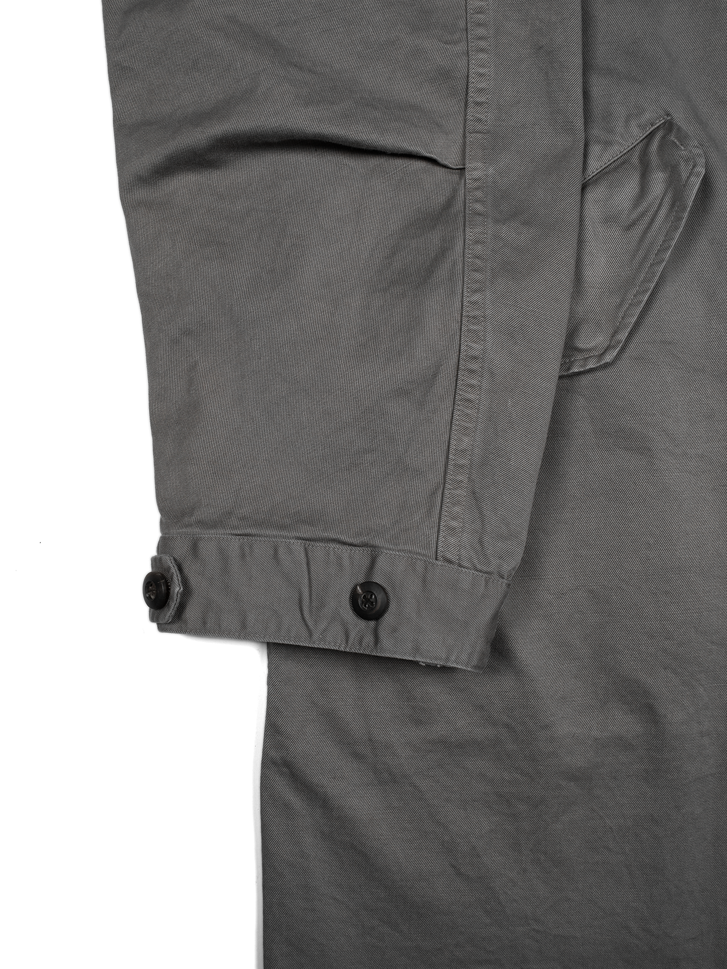 GARMENT DYED FINX/ZIMBABWE COTTON M-65 FISHTAIL COAT｜GRAY