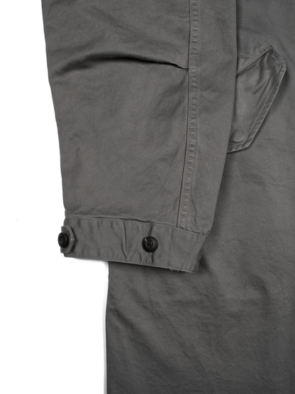 GARMENT DYED FINX/ZIMBABWE COTTON M-65 FISHTAIL COAT｜GRAY