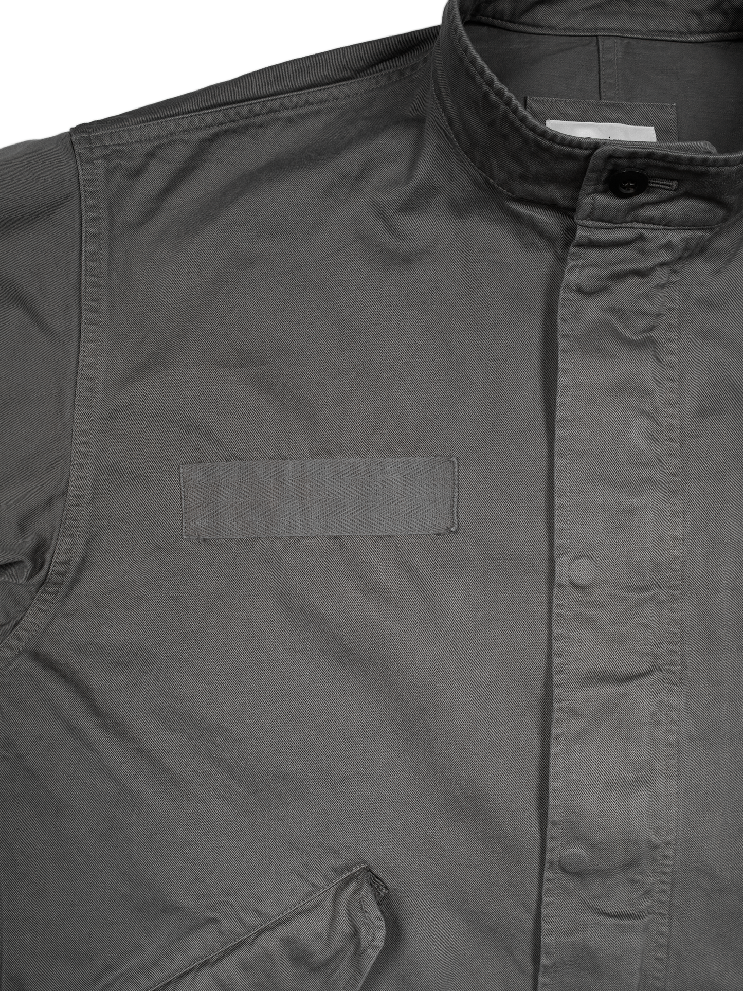 GARMENT DYED FINX/ZIMBABWE COTTON M-65 FISHTAIL COAT｜GRAY