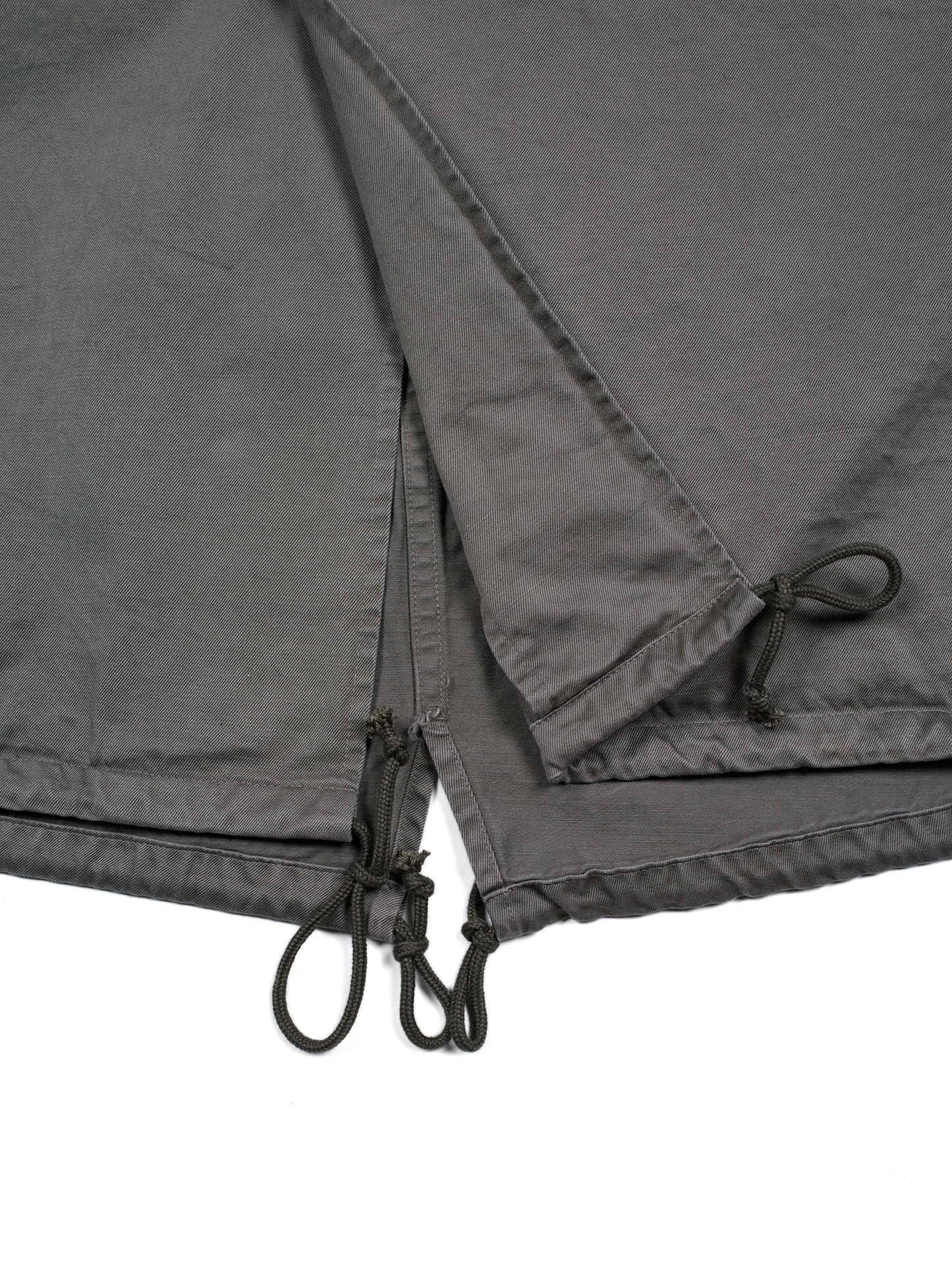 GARMENT DYED FINX/ZIMBABWE COTTON M-65 FISHTAIL COAT｜GRAY