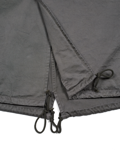 GARMENT DYED FINX/ZIMBABWE COTTON M-65 FISHTAIL COAT｜GRAY