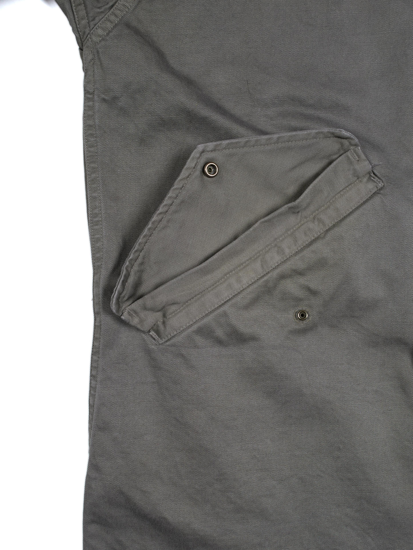 GARMENT DYED FINX/ZIMBABWE COTTON M-65 FISHTAIL COAT｜GRAY