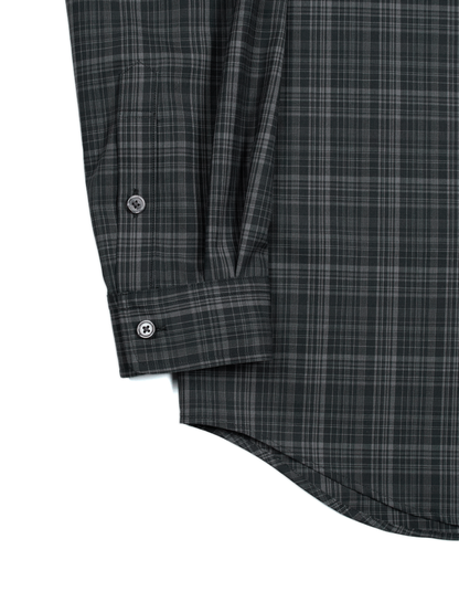 Super180's WORSTED WOOL CHECK SHIRTS|CHARCOAL CHECK – Cornier Super180's WORSTED WOOL CHECK SHIRTS|CHARCOAL CHECK – Cornier