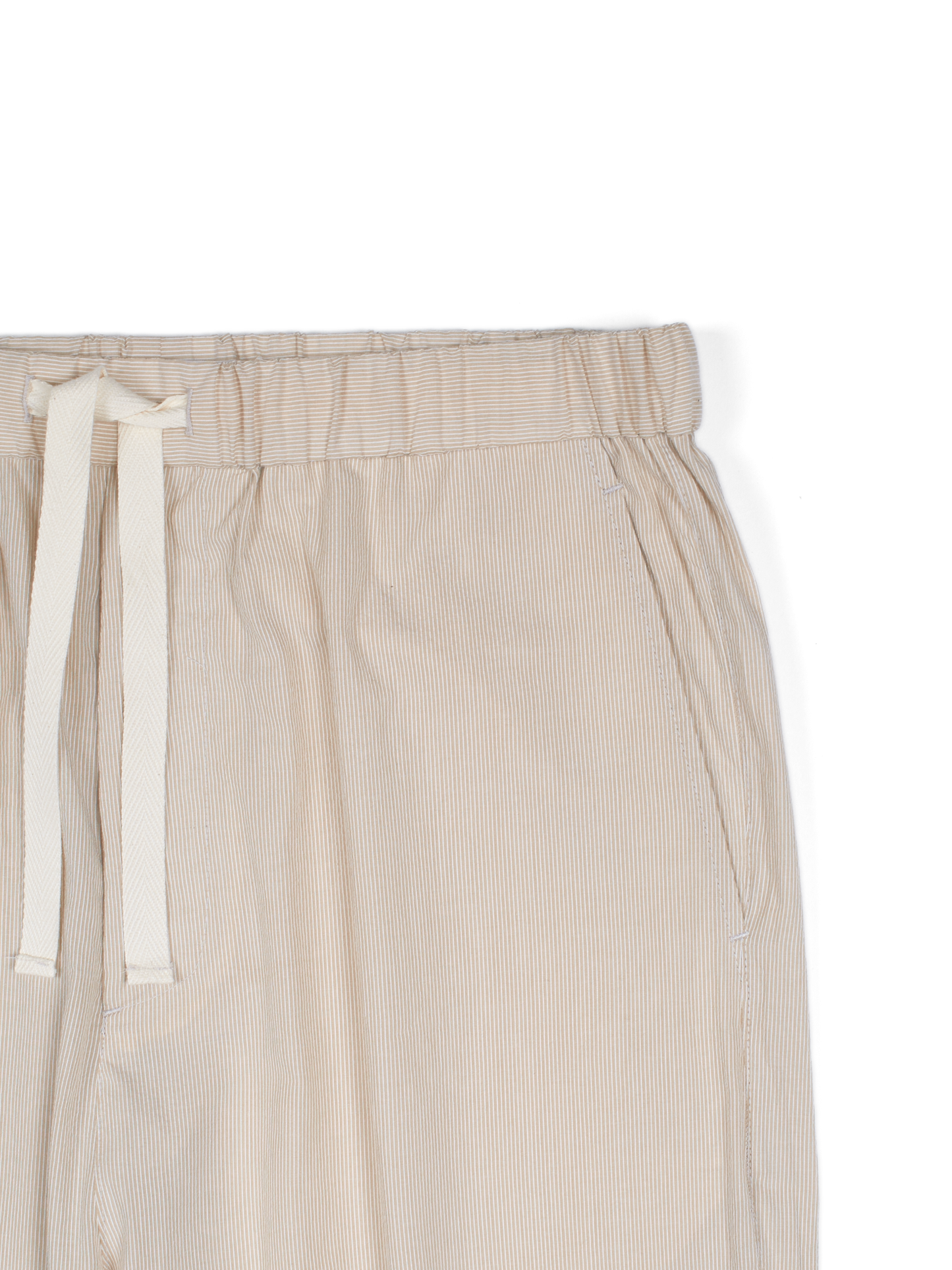 FINX COTTON LIGHT CORD LANE STRIPE EASY PANTS｜YELLOW STRIPE