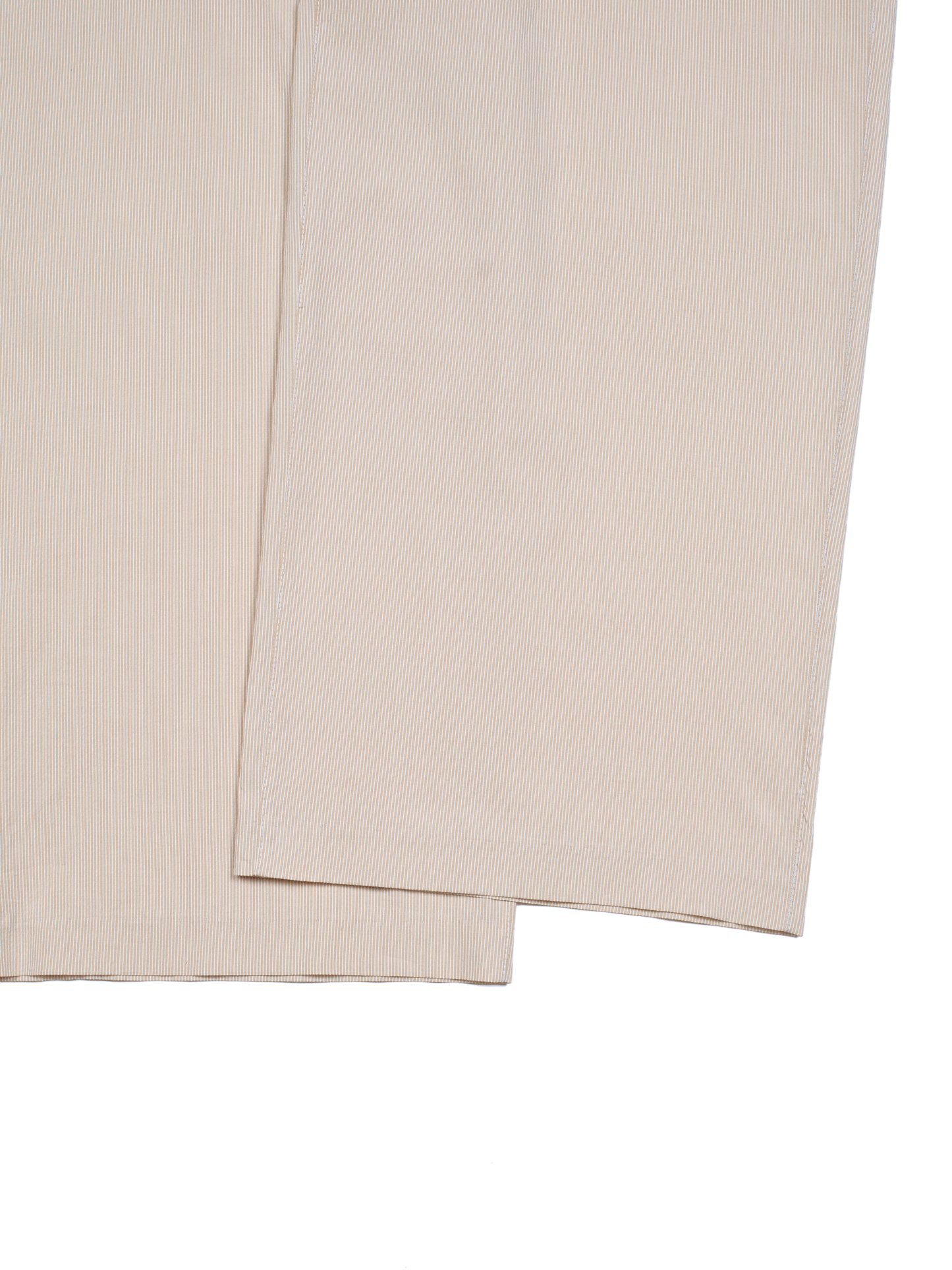 FINX COTTON LIGHT CORD LANE STRIPE EASY PANTS｜YELLOW STRIPE