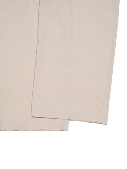 FINX COTTON LIGHT CORD LANE STRIPE EASY PANTS｜YELLOW STRIPE