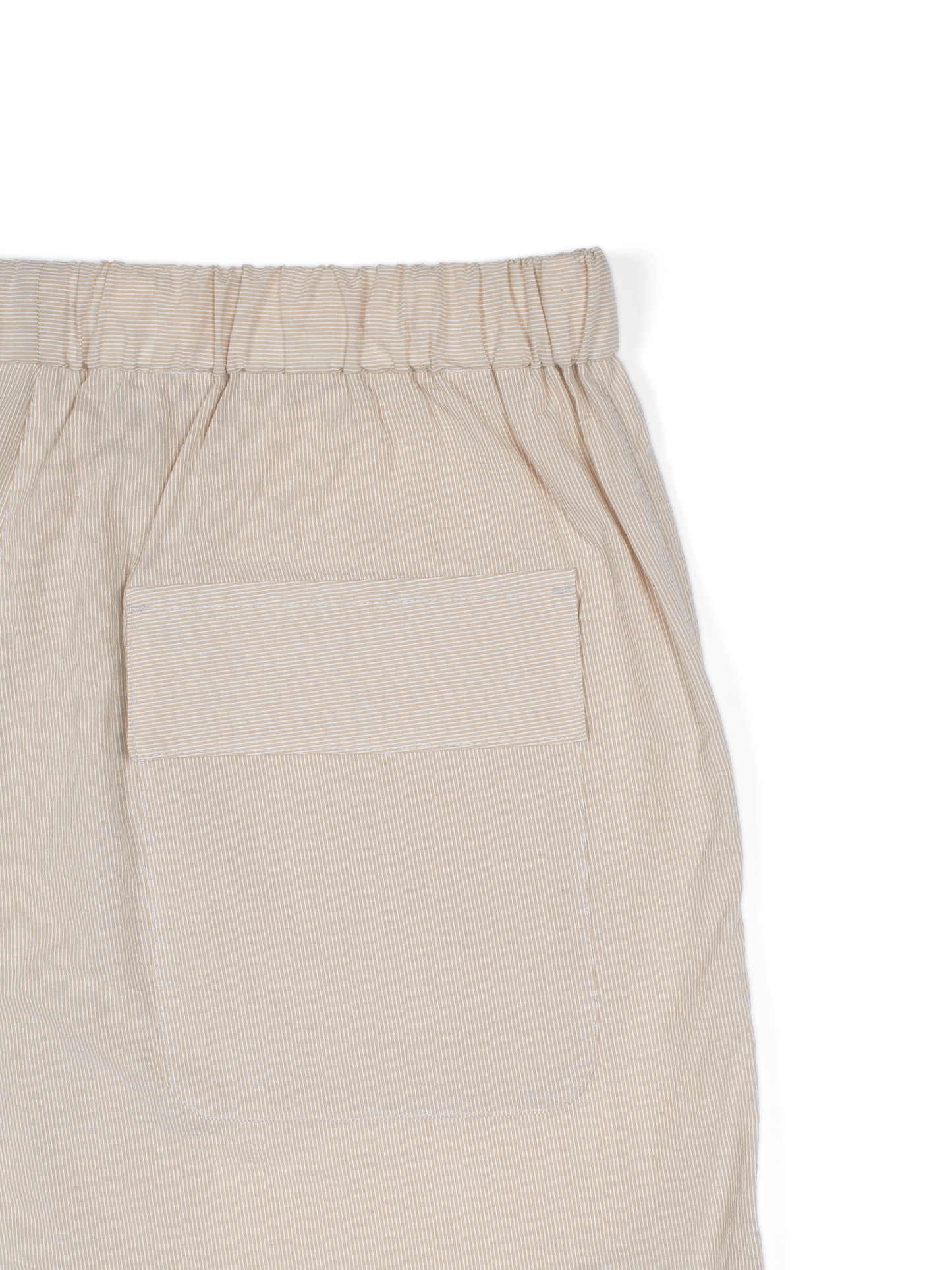 FINX COTTON LIGHT CORD LANE STRIPE EASY PANTS｜YELLOW STRIPE