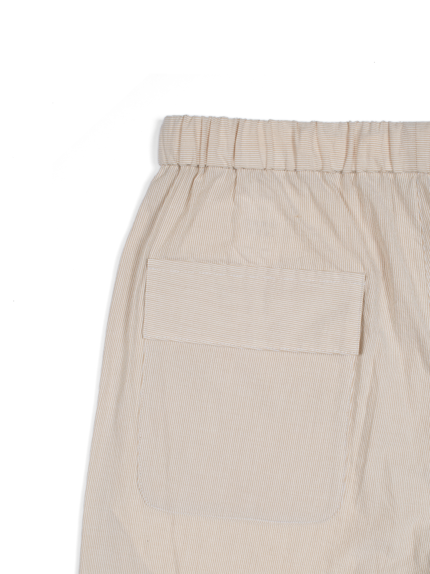 FINX COTTON LIGHT CORD LANE STRIPE EASY PANTS｜YELLOW STRIPE