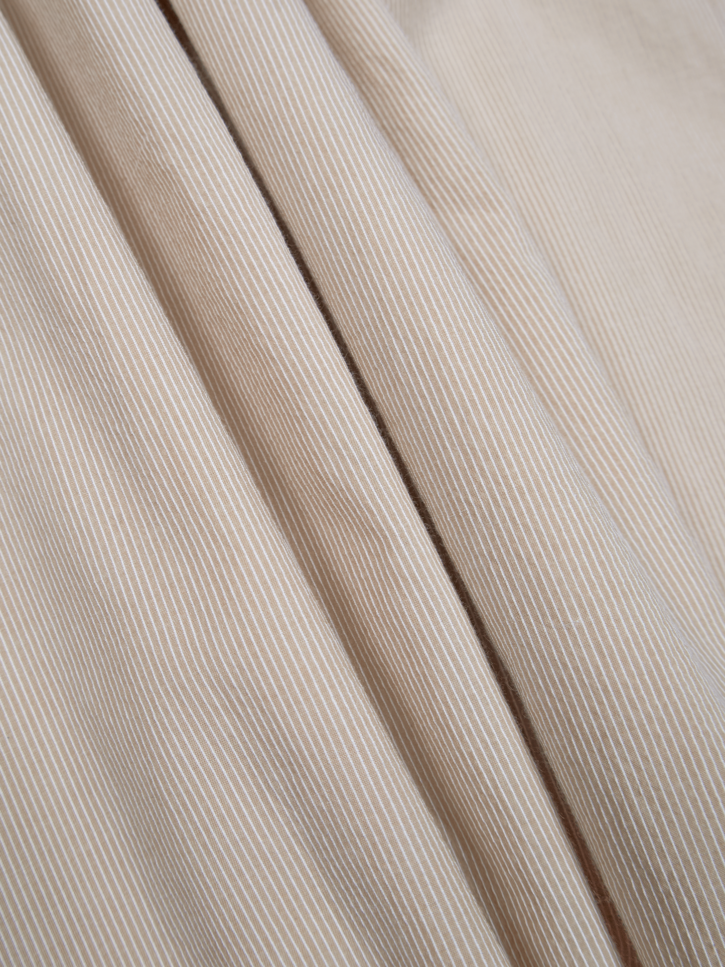 FINX COTTON LIGHT CORD LANE STRIPE EASY PANTS｜YELLOW STRIPE