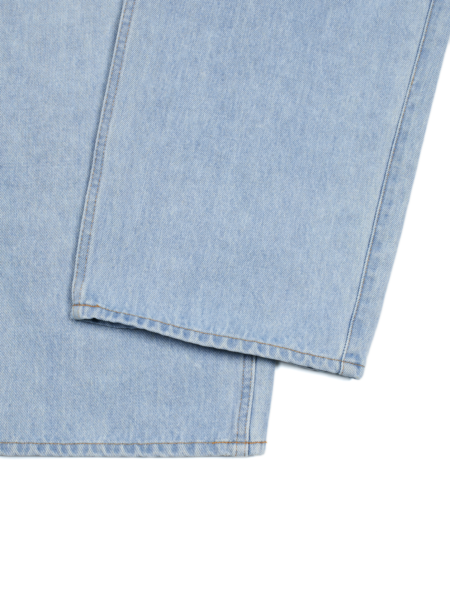 SILK/COTTON VINTAGE DENIM PANTS｜LIGHT BLUE