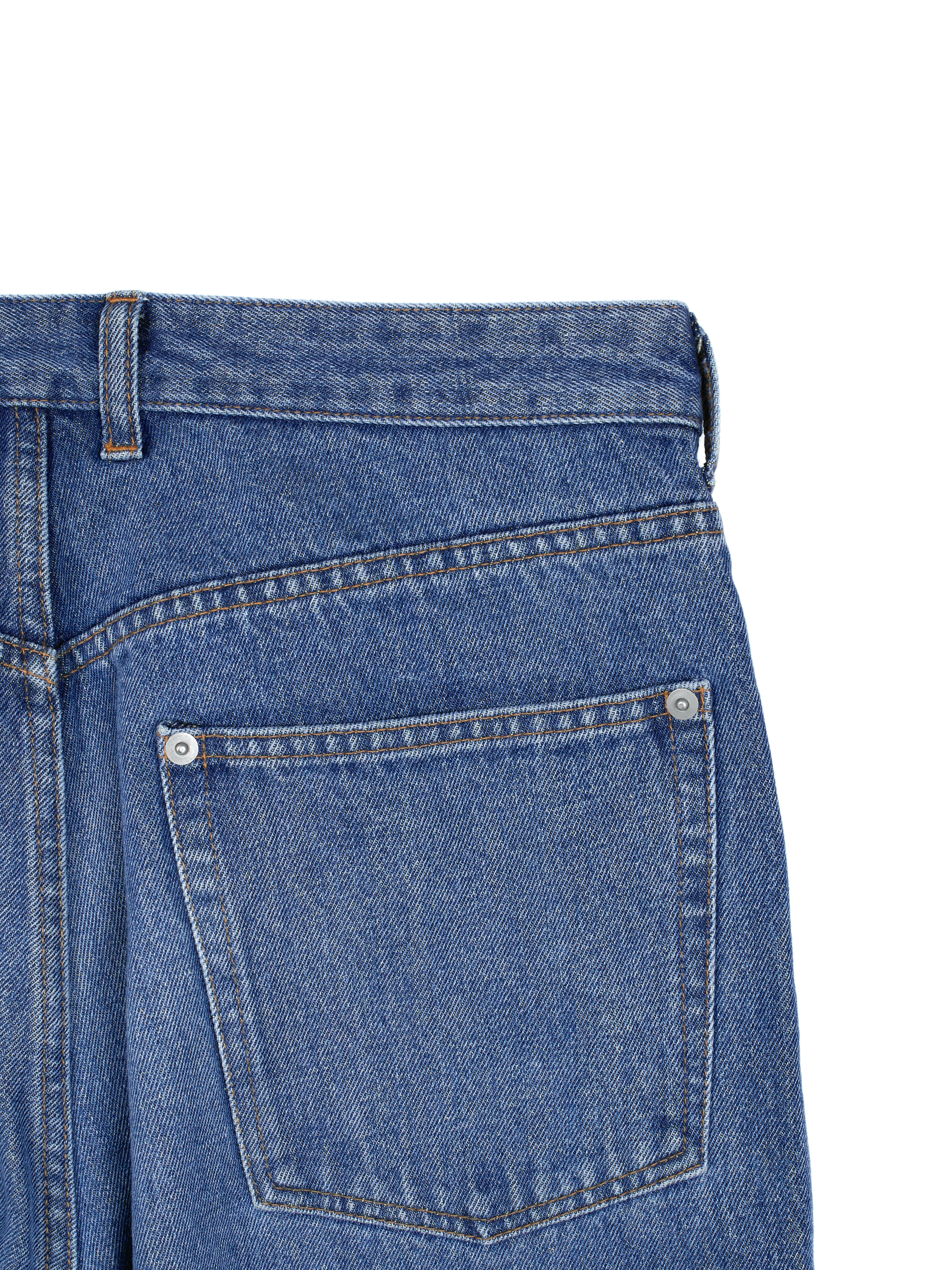 SILK/COTTON VINTAGE DENIM PANTS|BLUE – Cornier SILK/COTTON VINTAGE DENIM PANTS|BLUE – Cornier