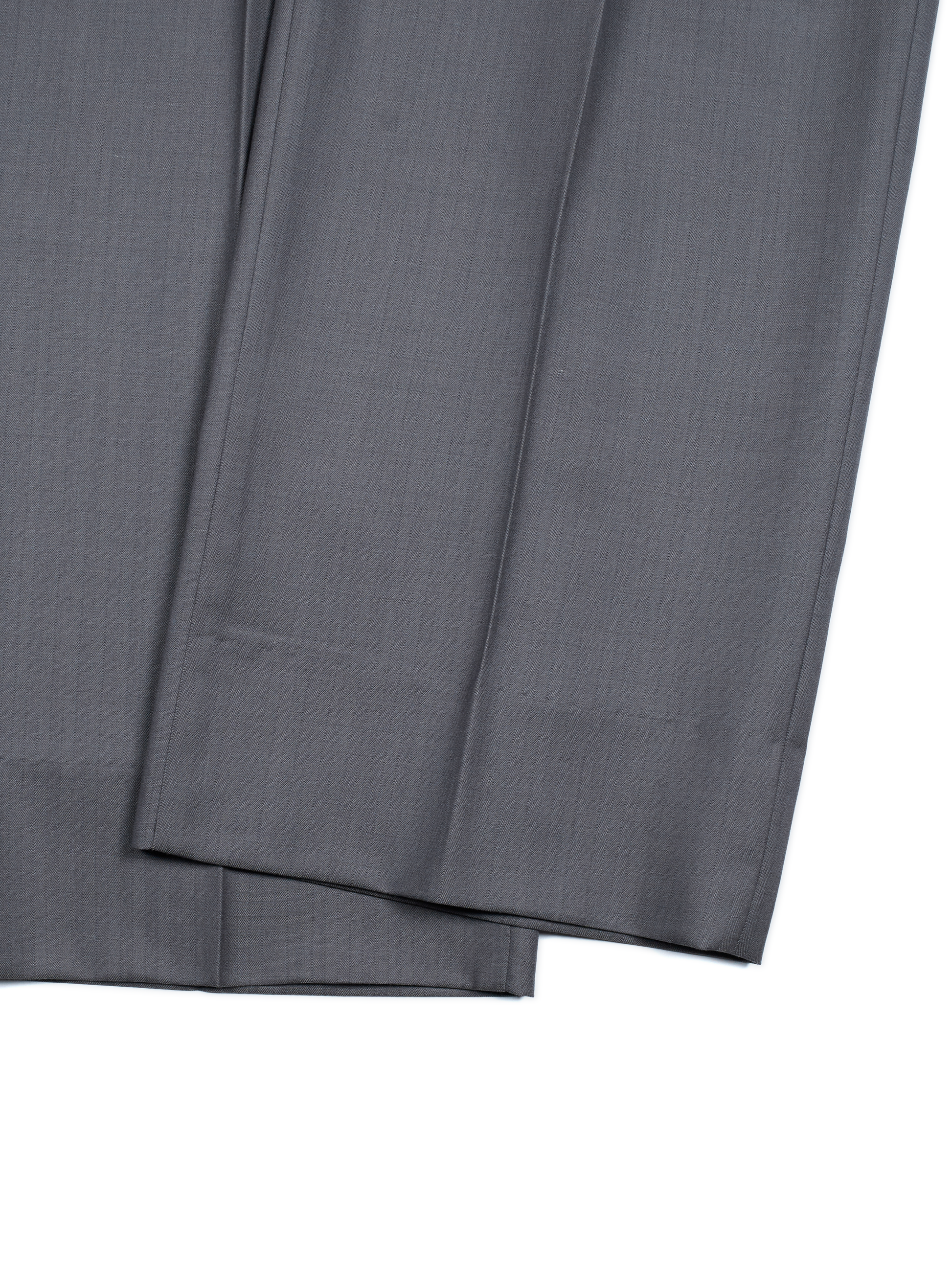 Super140's WOOL/KID MOHAIR HERRINGBONE SLACKS|GRAY – Cornier Super140's WOOL/KID MOHAIR HERRINGBONE SLACKS|GRAY – Cornier
