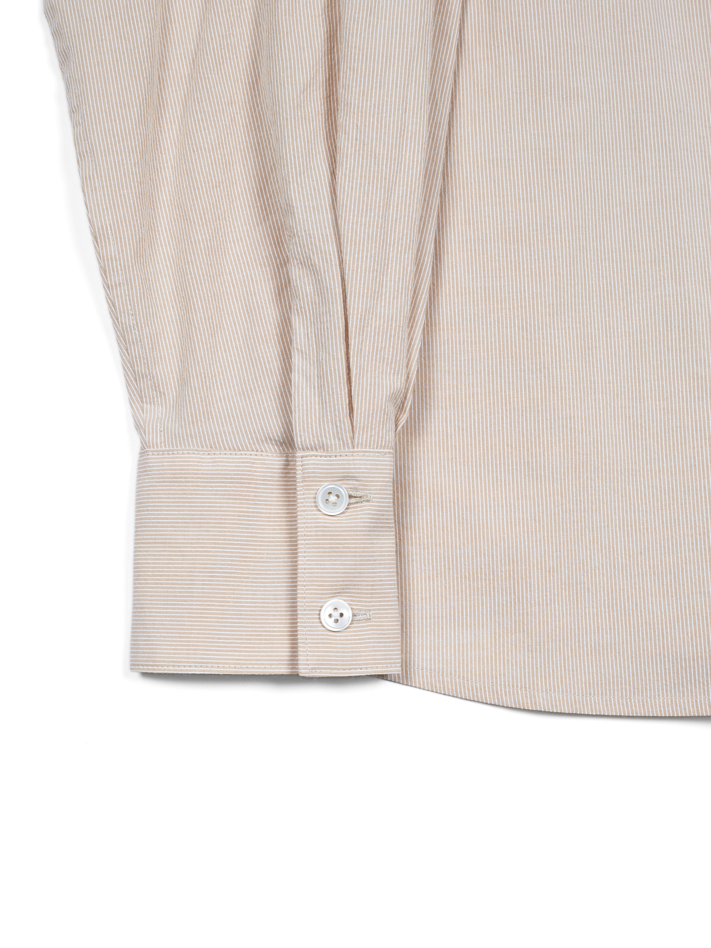 FINX COTTON LIGHT CORD LANE STRIPE SHIRTS for WOMEN｜YELLOW STRIPE