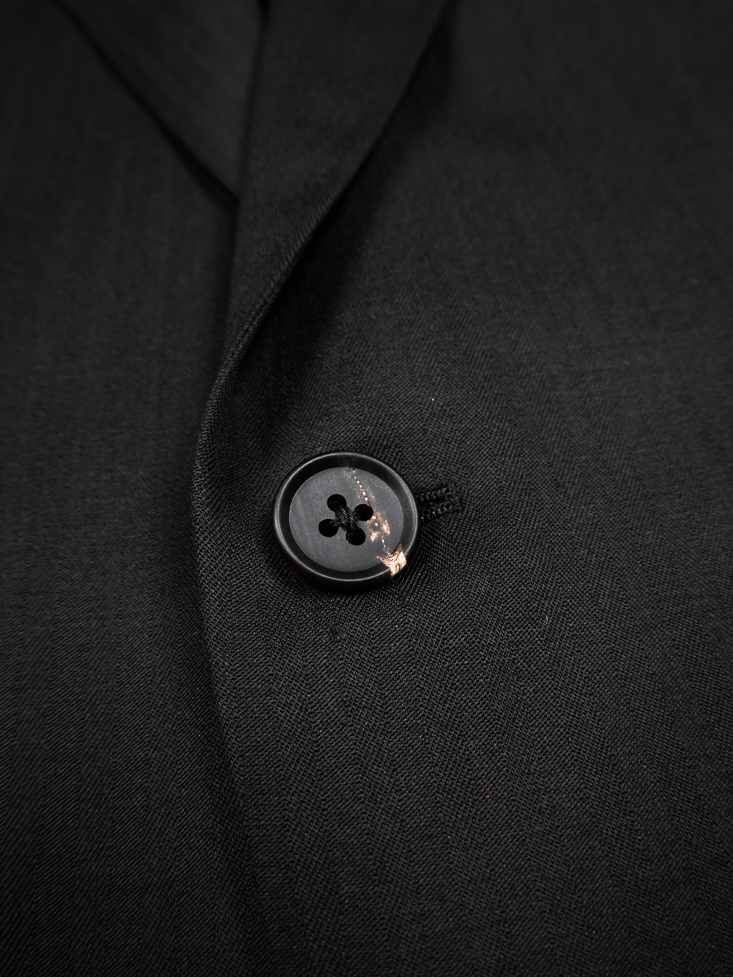 Super140's WOOL/KID MOHAIR HERRINGBONE JACKET｜BLACK BROWN