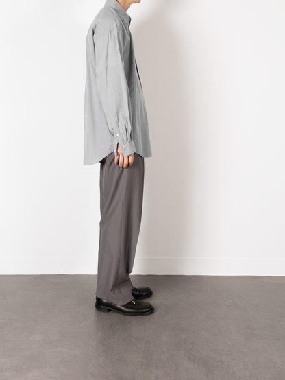 Model 176cm/62kg size L color GRAY STRIPE 着用