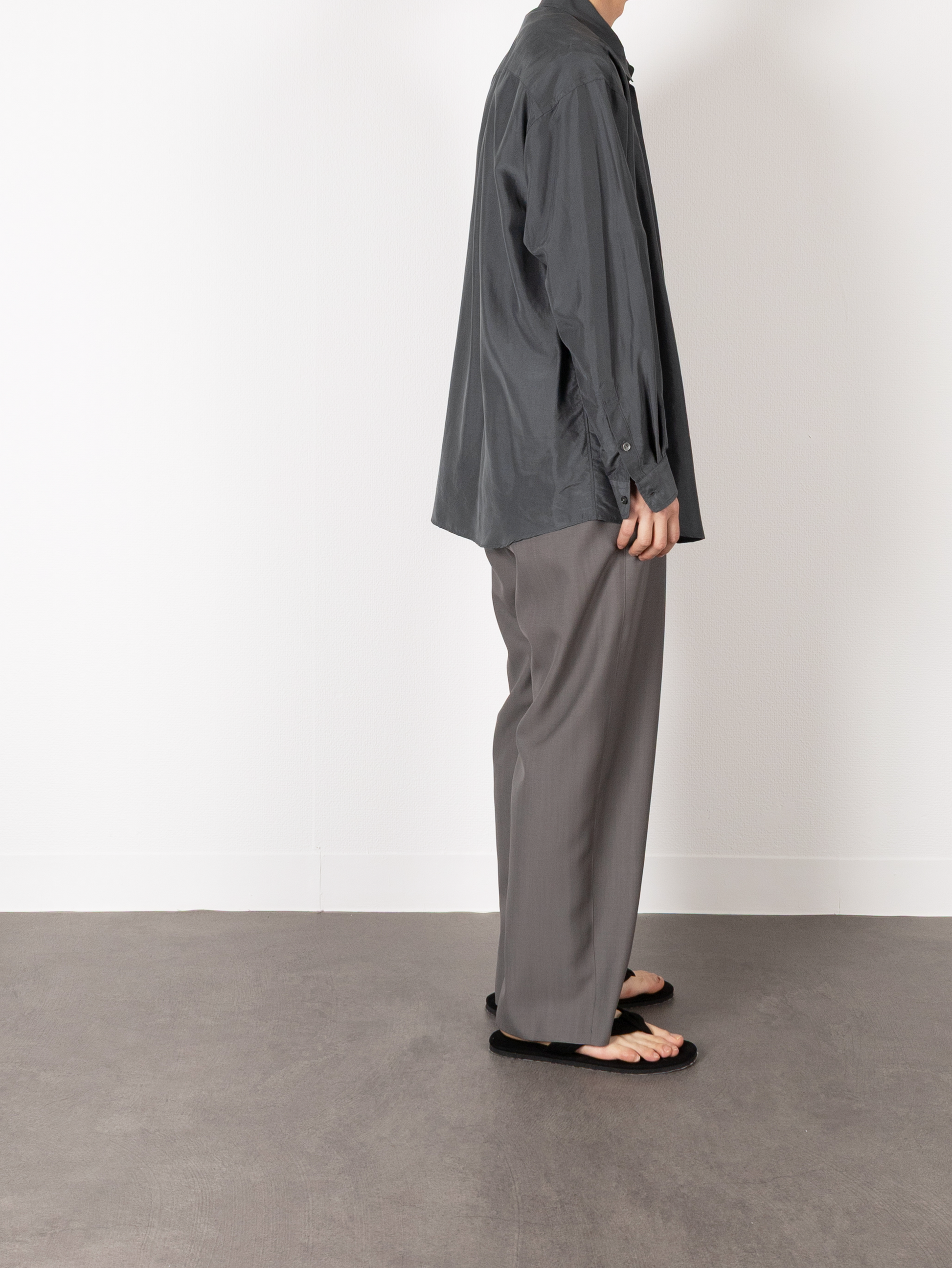 BRAZIL SILK SHIRTS|SLATE BLUE – Cornier BRAZIL SILK SHIRTS|SLATE BLUE – Cornier