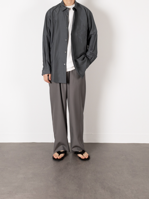 BRAZIL SILK SHIRTS｜SLATE BLUE