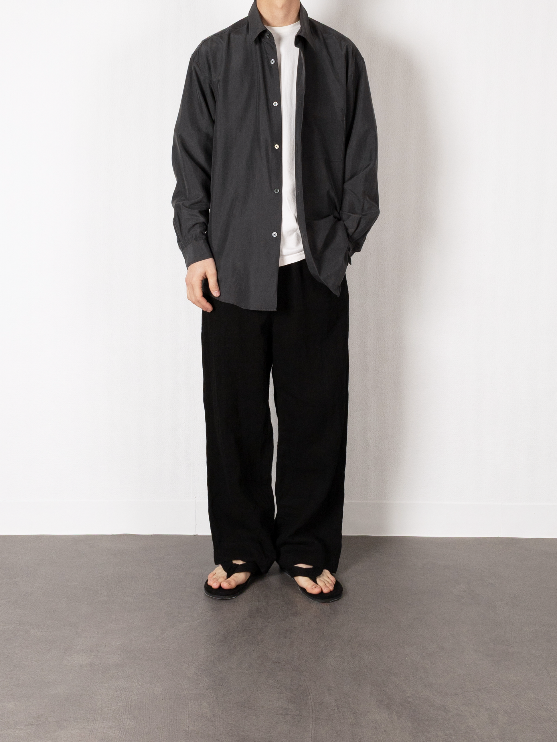 Model 176cm/62kg size M color INDIGO MUD 着用