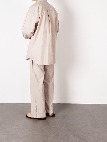 Model 176cm/62kg size L color YELLOW STRIPE 着用