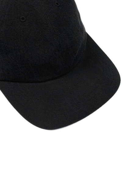 SILK/LINEN FADED GABARDINE CAP｜BLACK