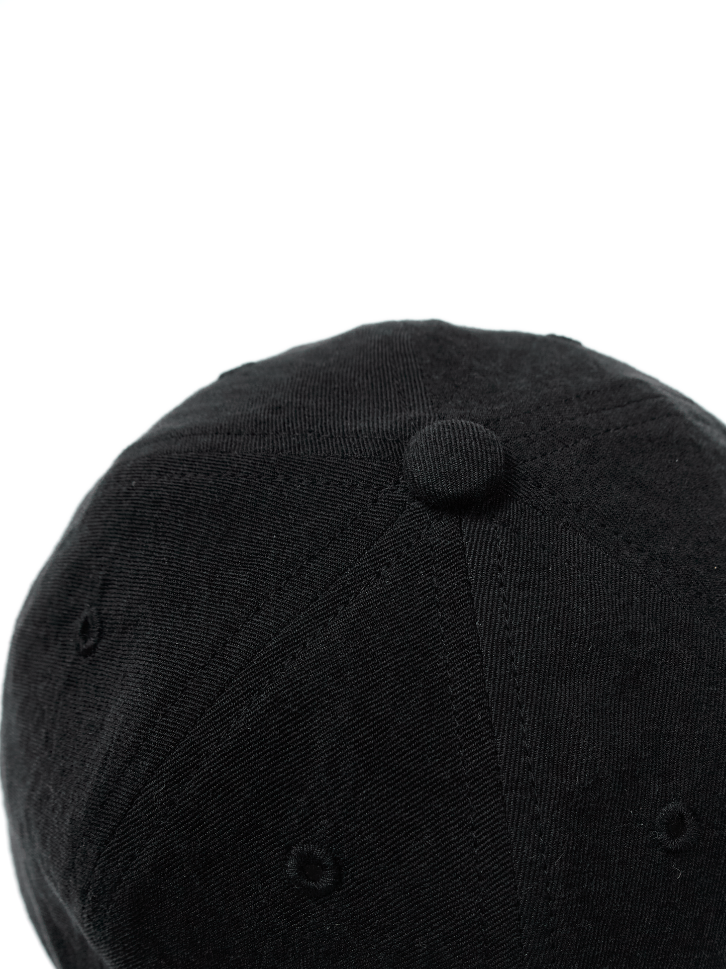 SILK/LINEN FADED GABARDINE CAP｜BLACK