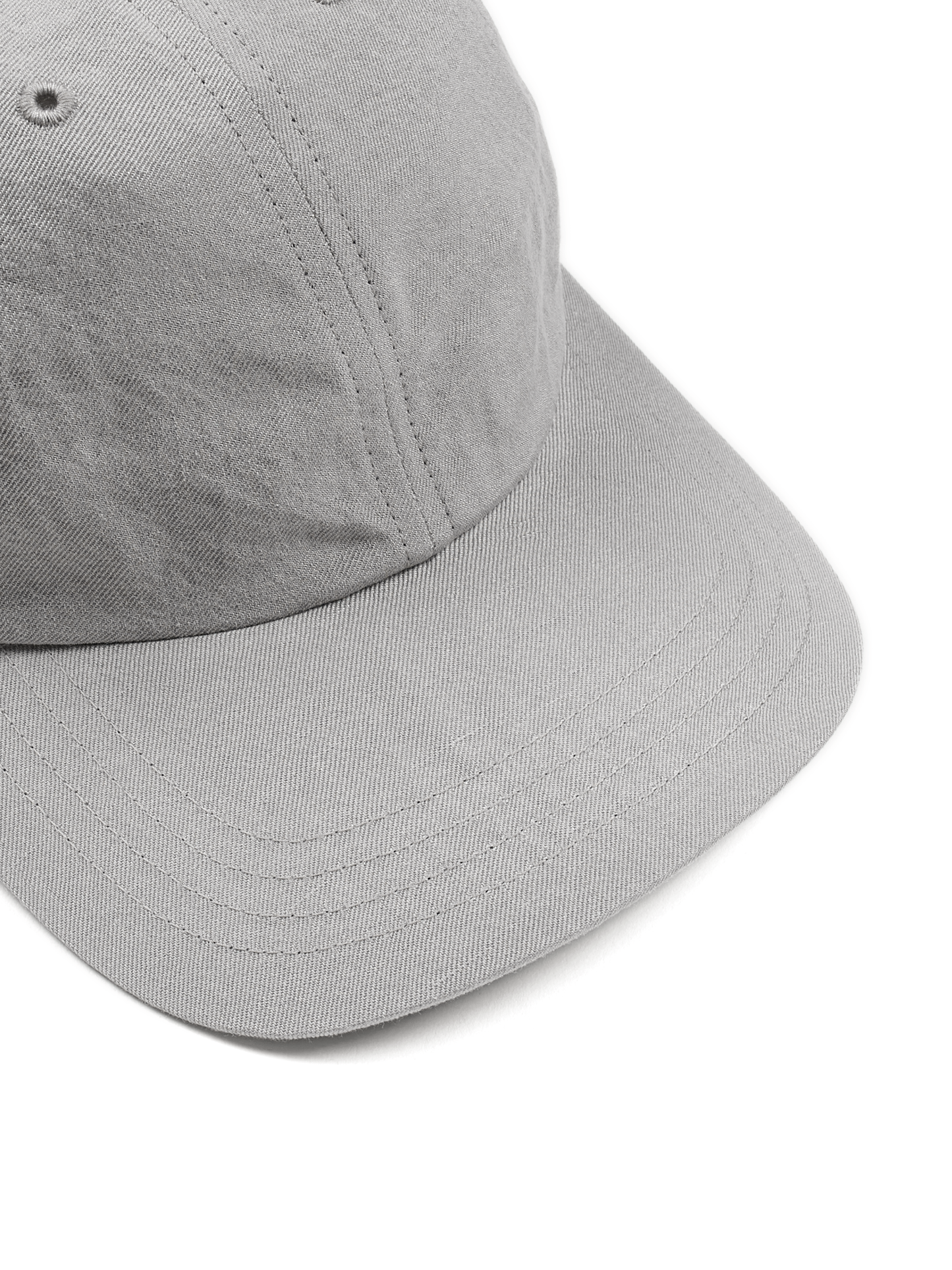 SILK/LINEN FADED GABARDINE CAP｜ICE GRAY