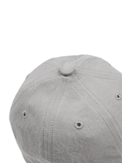 SILK/LINEN FADED GABARDINE CAP｜ICE GRAY