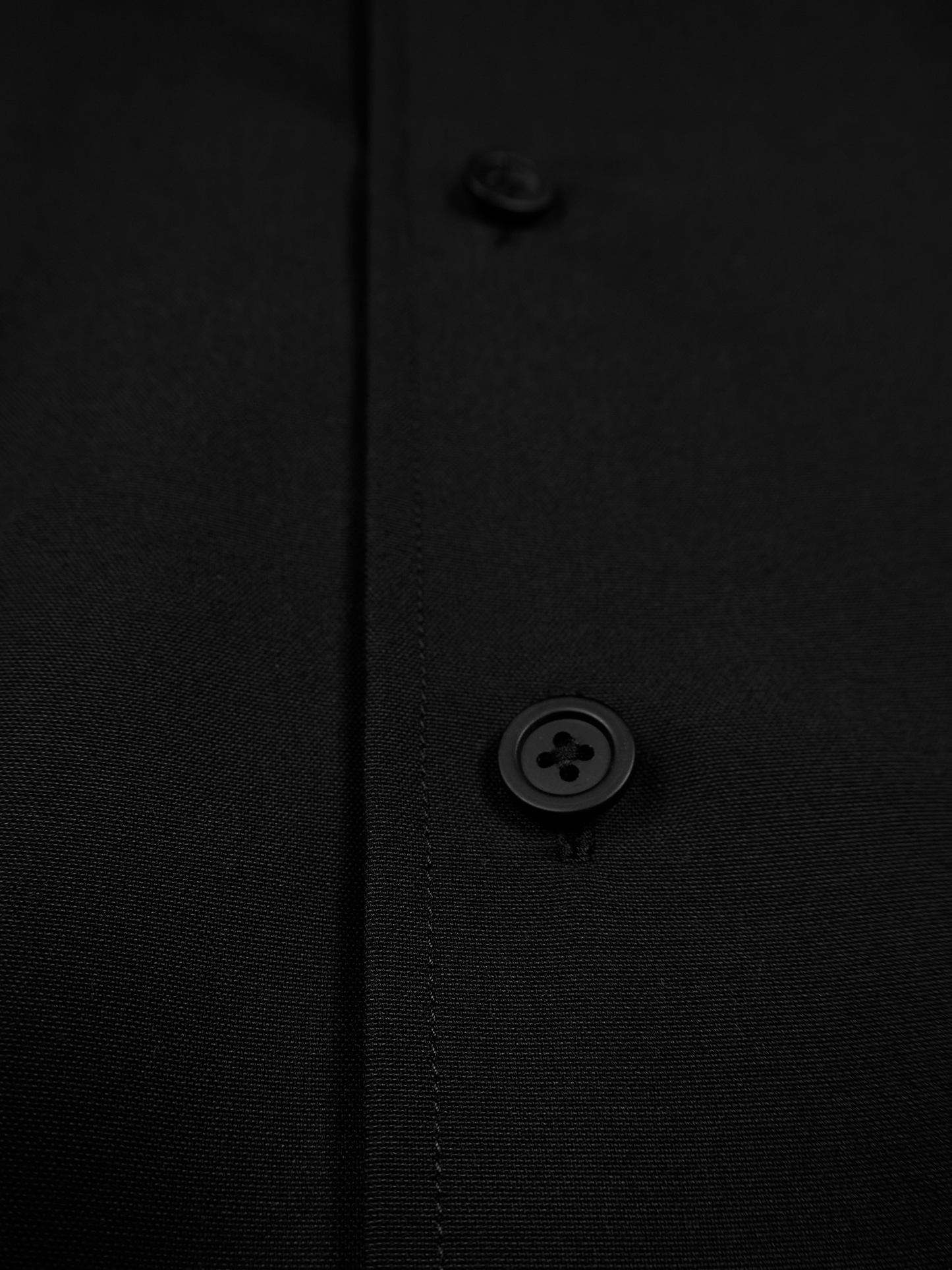 WORSTED CASHMERE/SILK TROPICAL HALF SLEEVE SHIRTS｜BLACK