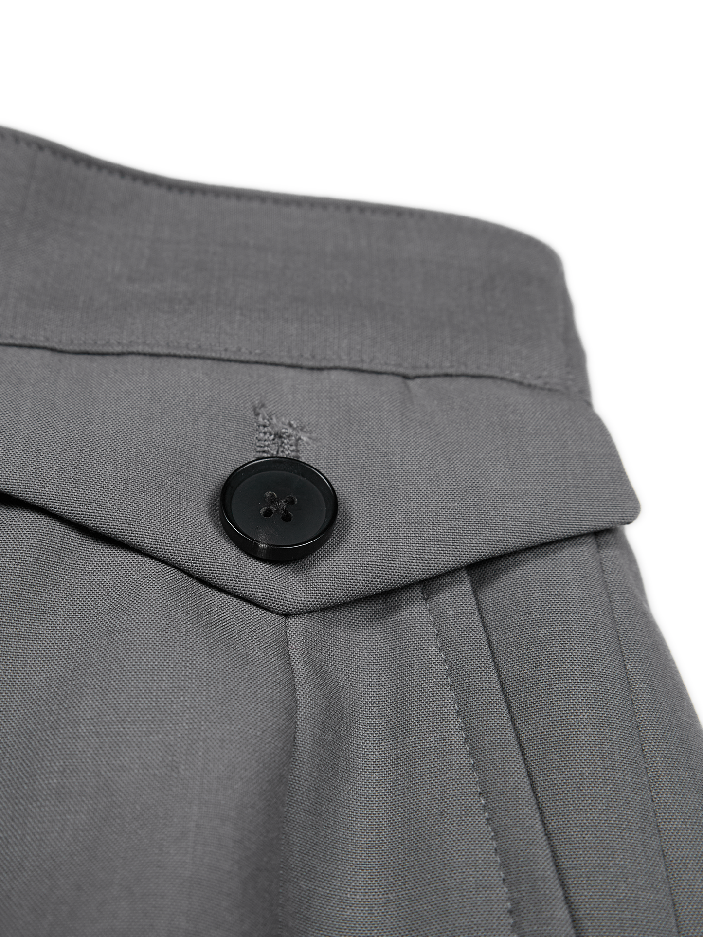 Super130's WORSTED WOOL TROPICAL SKIRT｜LIGHT GRAY