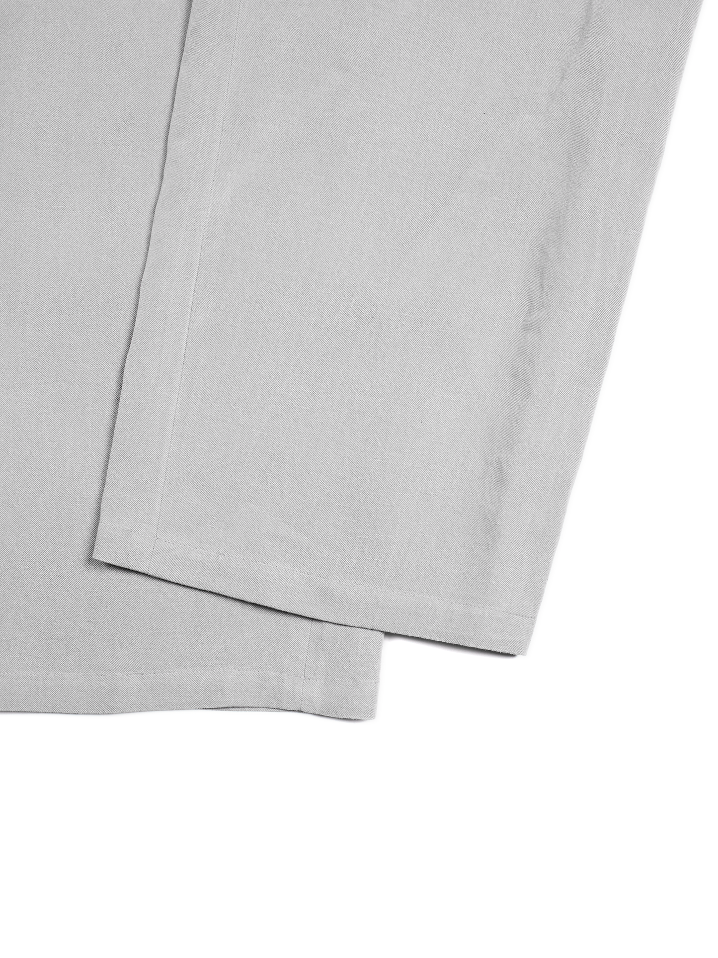 SILK/LINEN GABARDINE JUMPSUIT｜ICE GRAY