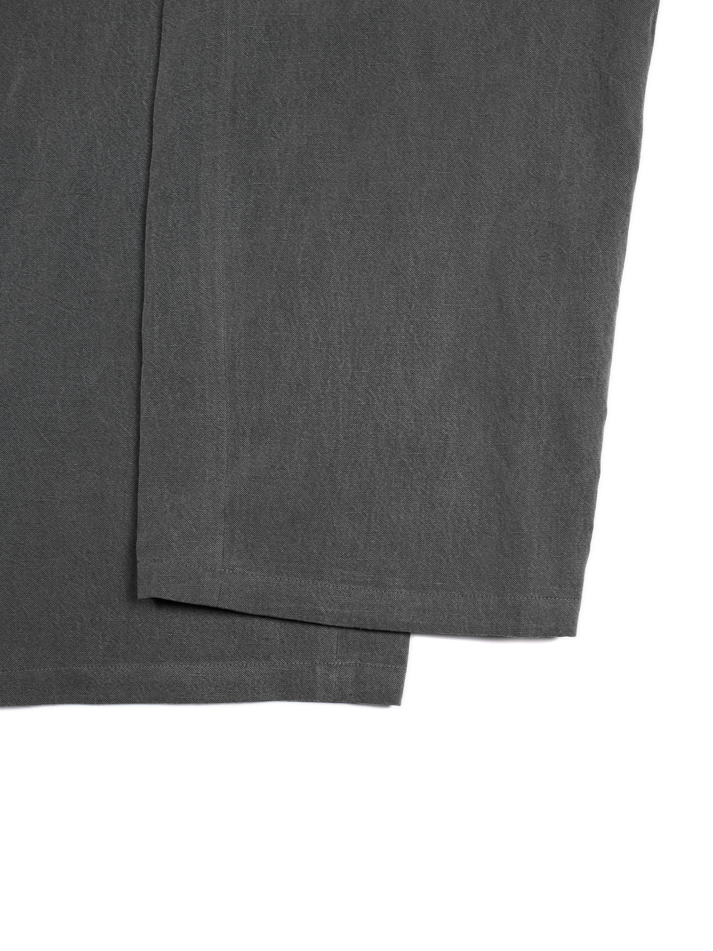 SILK/LINEN GABARDINE JUMPSUIT｜HAZE GRAY