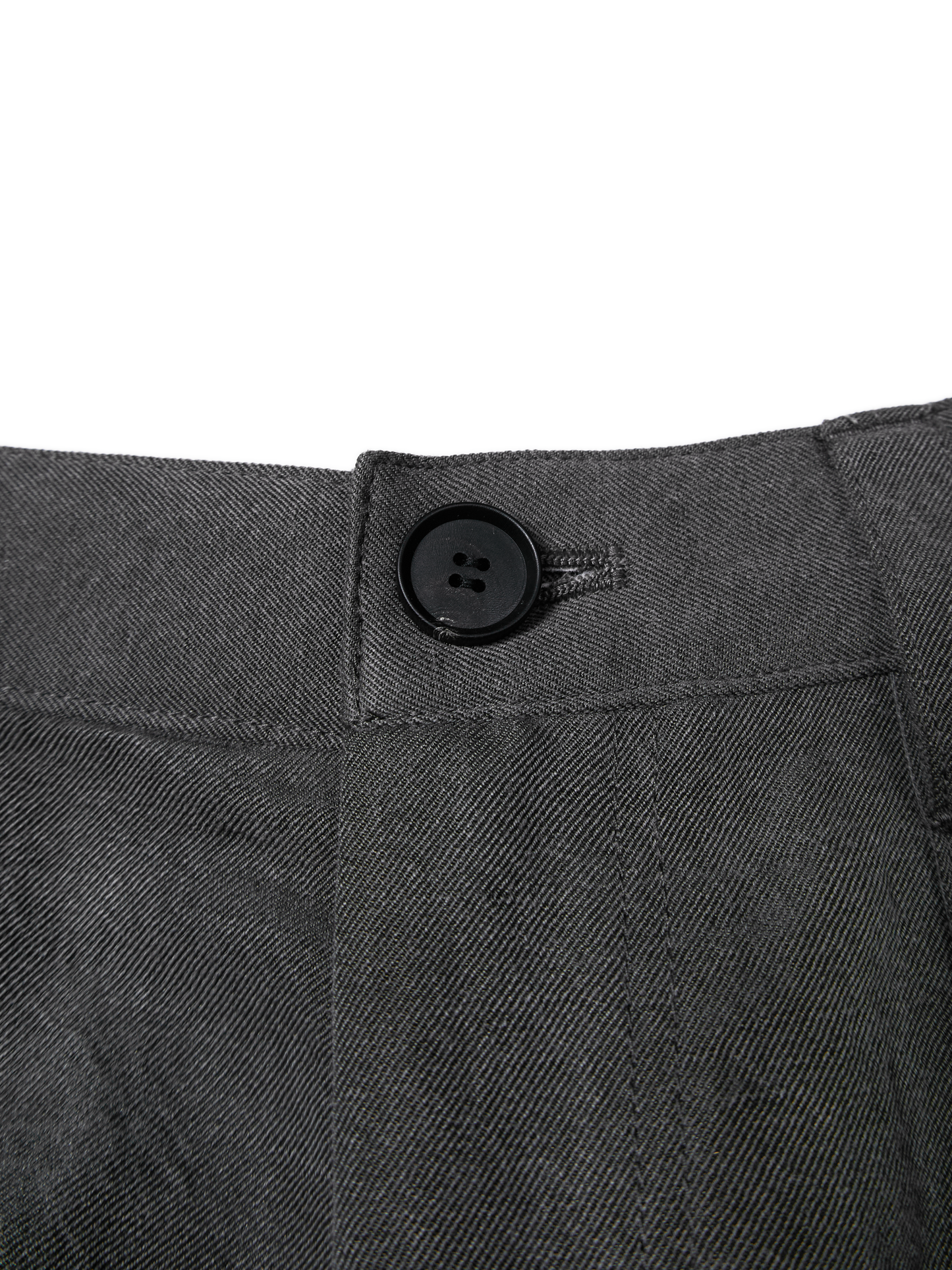 SILK/LINEN GABARDINE WIDE PANTS for WOMEN｜HAZE GRAY