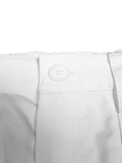 FINX/ZIMBABWE COTTON LIGHT CHINO WIDE PANTS for WOMEN｜ECRU