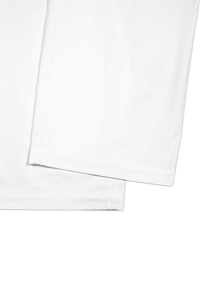 FINX/ZIMBABWE COTTON LIGHT CHINO WIDE PANTS for WOMEN｜ECRU
