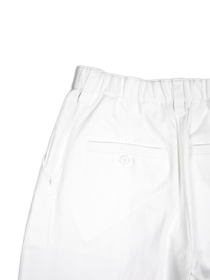 FINX/ZIMBABWE COTTON LIGHT CHINO WIDE PANTS for WOMEN｜ECRU
