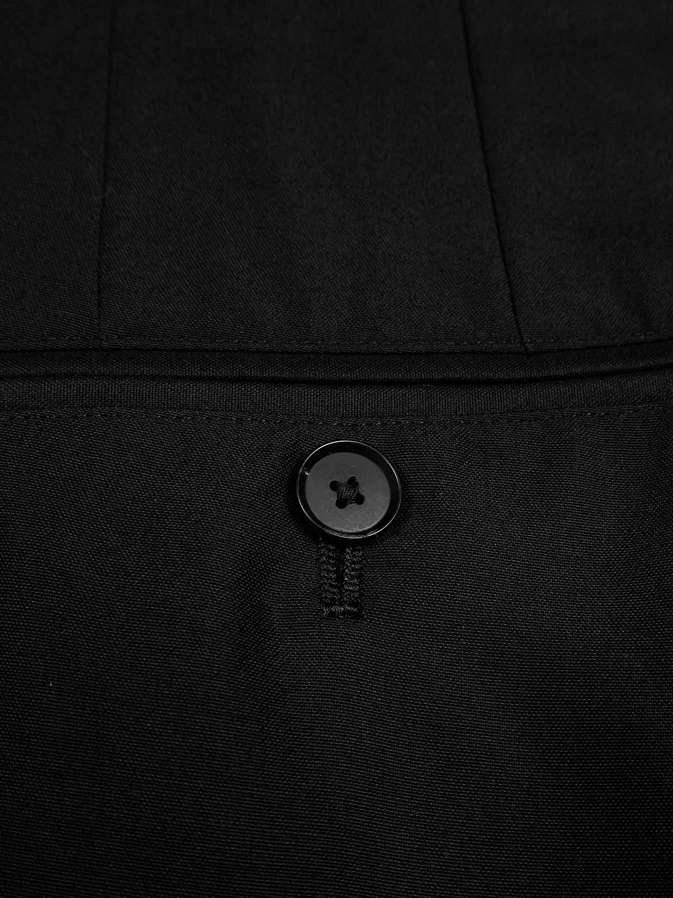 WORSTED CASHMERE/SILK TROPICAL SLACKS｜BLACK