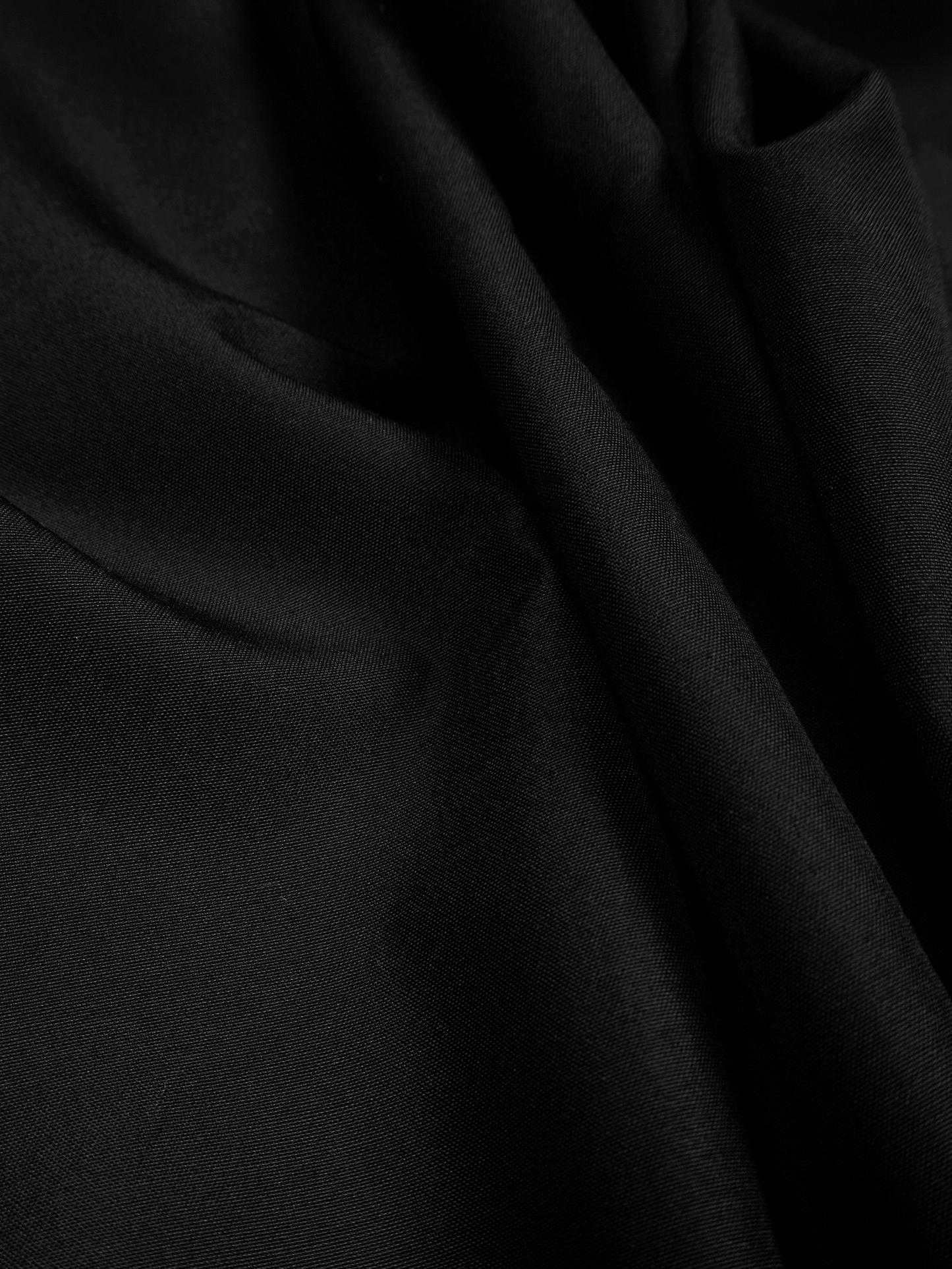 WORSTED CASHMERE/SILK TROPICAL SLACKS｜BLACK