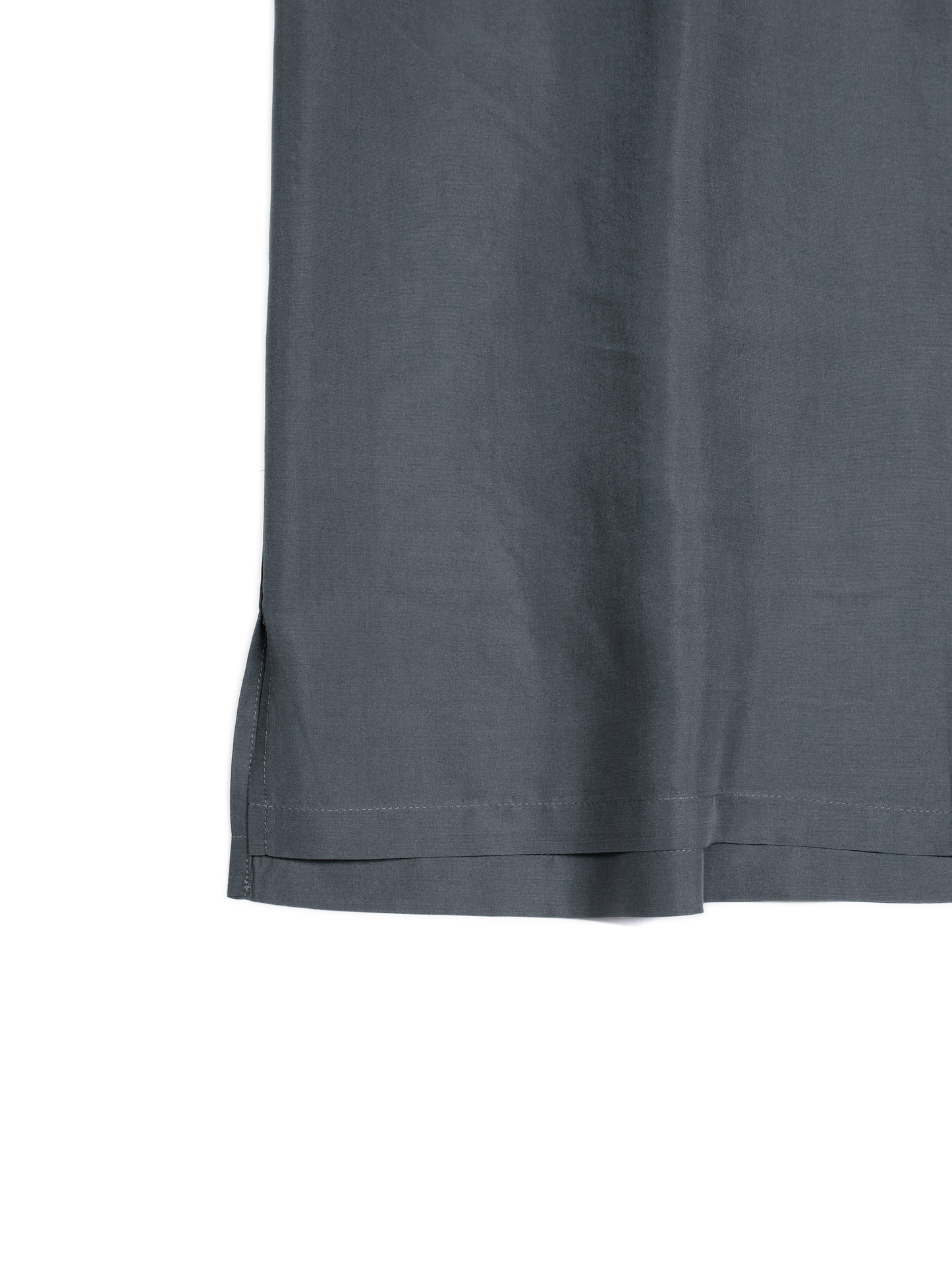 BRAZIL SILK HALF SLEEVE SHIRTS｜SLATE BLUE