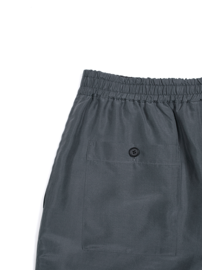 BRAZIL SILK SHORT PANTS｜SLATE BLUE