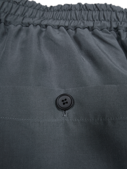 BRAZIL SILK SHORT PANTS｜SLATE BLUE