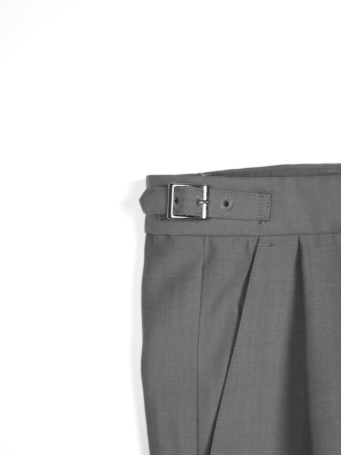 Super130's WORSTED WOOL TROPICAL SLACKS for WOMEN|LIGHT GRAY Super130's WORSTED WOOL TROPICAL SLACKS for WOMEN|LIGHT GRAY