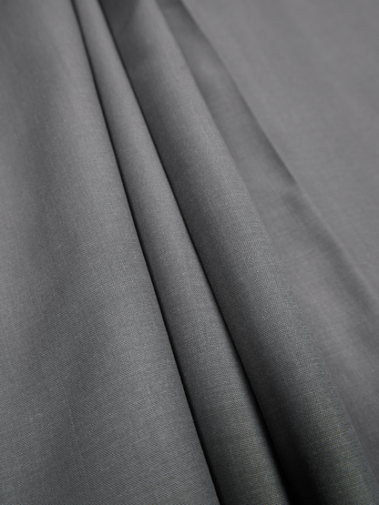 Super130's WORSTED WOOL TROPICAL SLACKS for WOMEN｜LIGHT GRAY