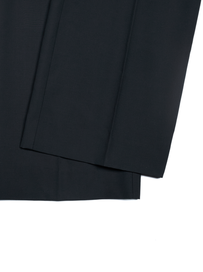 Super130's WORSTED WOOL TROPICAL SLACKS for WOMEN｜DARK NAVY – Cornier