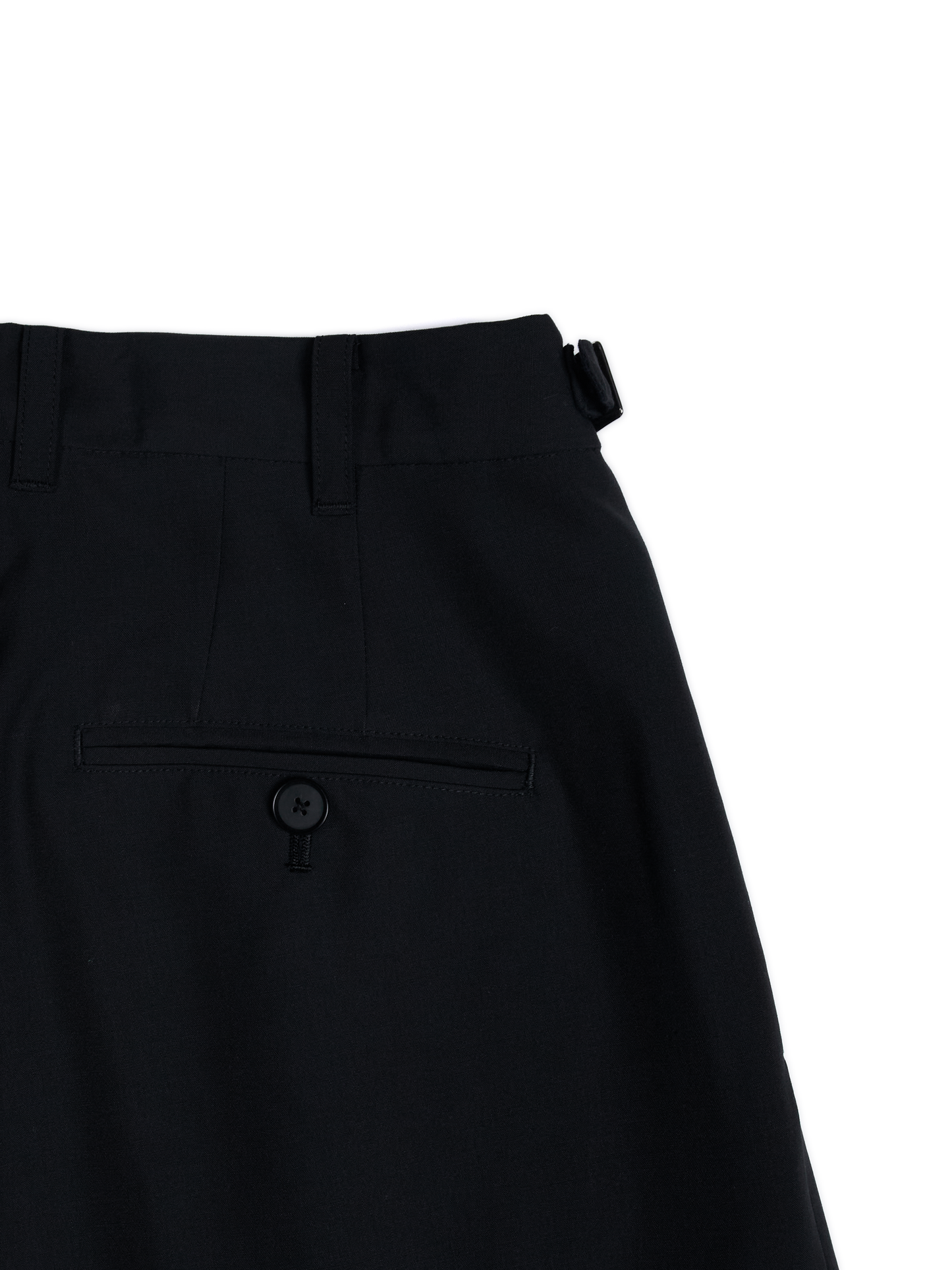 Super130's WORSTED WOOL TROPICAL SLACKS for WOMEN｜DARK NAVY